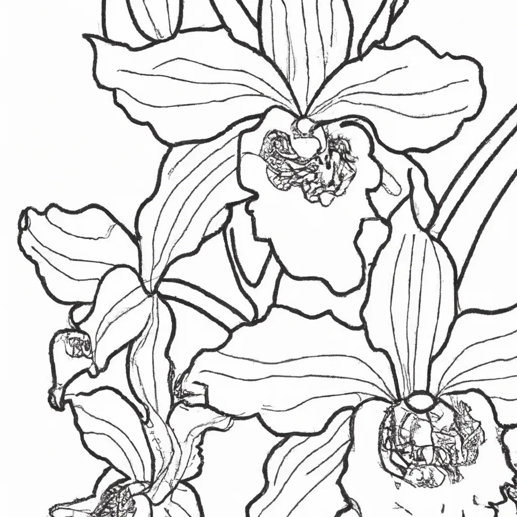 A Magia das Orquídeas: Imprima e Colora Já! 3 A Magia das Orquídeas: Imprima e Colora Já! 2