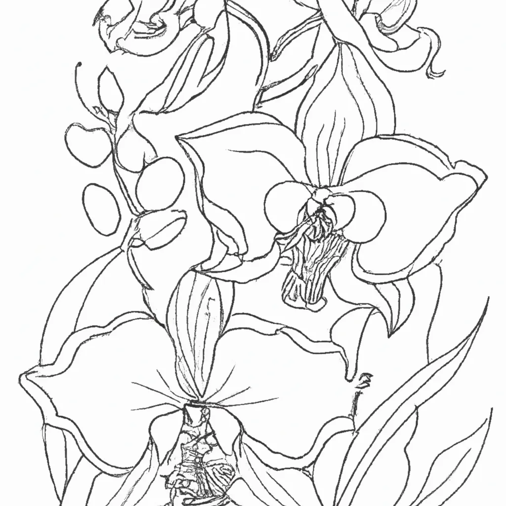 A Magia das Orquídeas: Imprima e Colora Já! 7 A Magia das Orquídeas: Imprima e Colora Já! 6