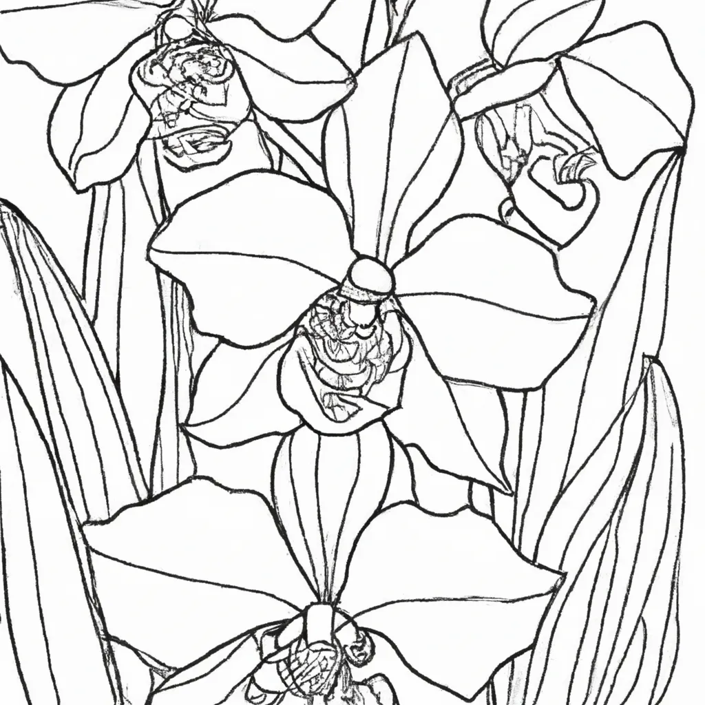 A Magia das Orquídeas: Imprima e Colora Já! 21 A Magia das Orquídeas: Imprima e Colora Já! 20