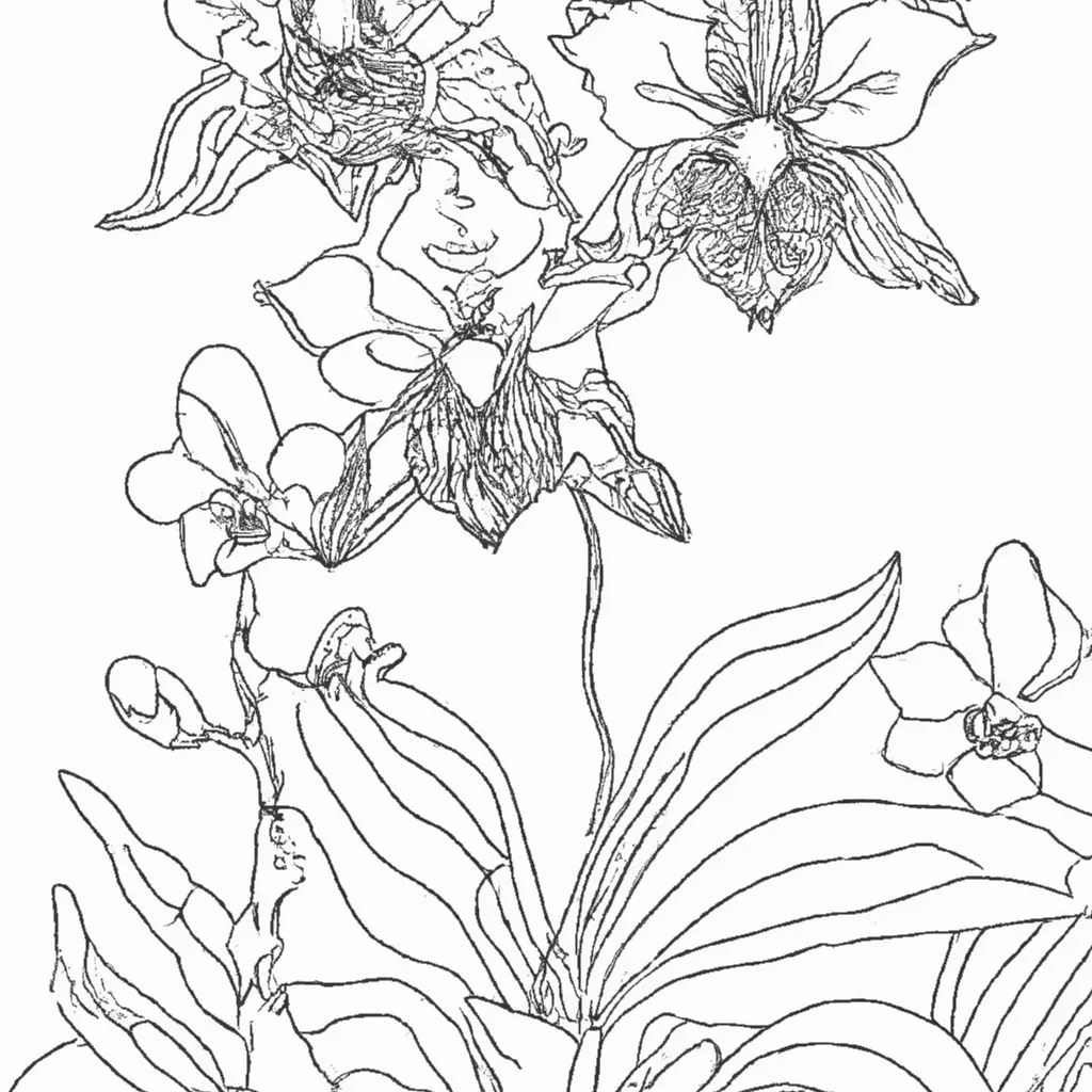 A Magia das Orquídeas: Imprima e Colora Já! 5 A Magia das Orquídeas: Imprima e Colora Já! 4