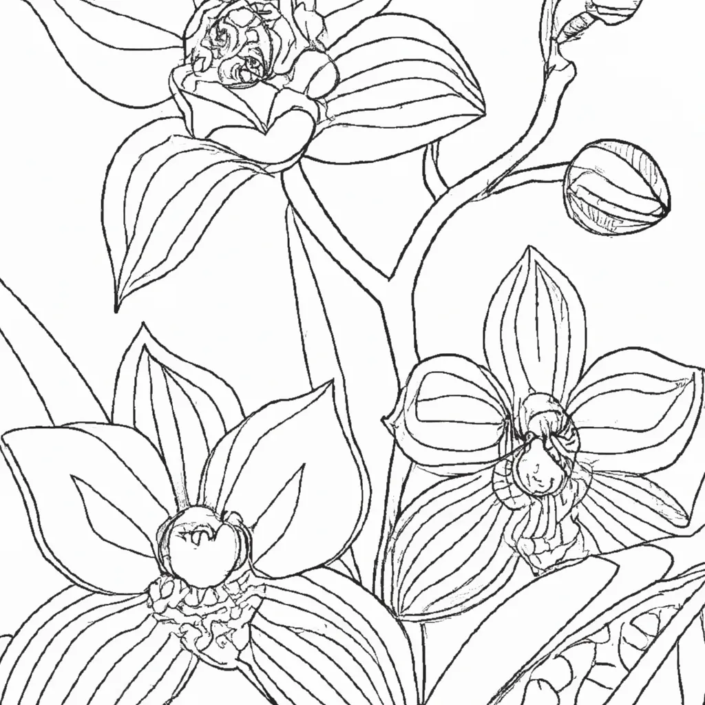 A Magia das Orquídeas: Imprima e Colora Já! 9 A Magia das Orquídeas: Imprima e Colora Já! 8