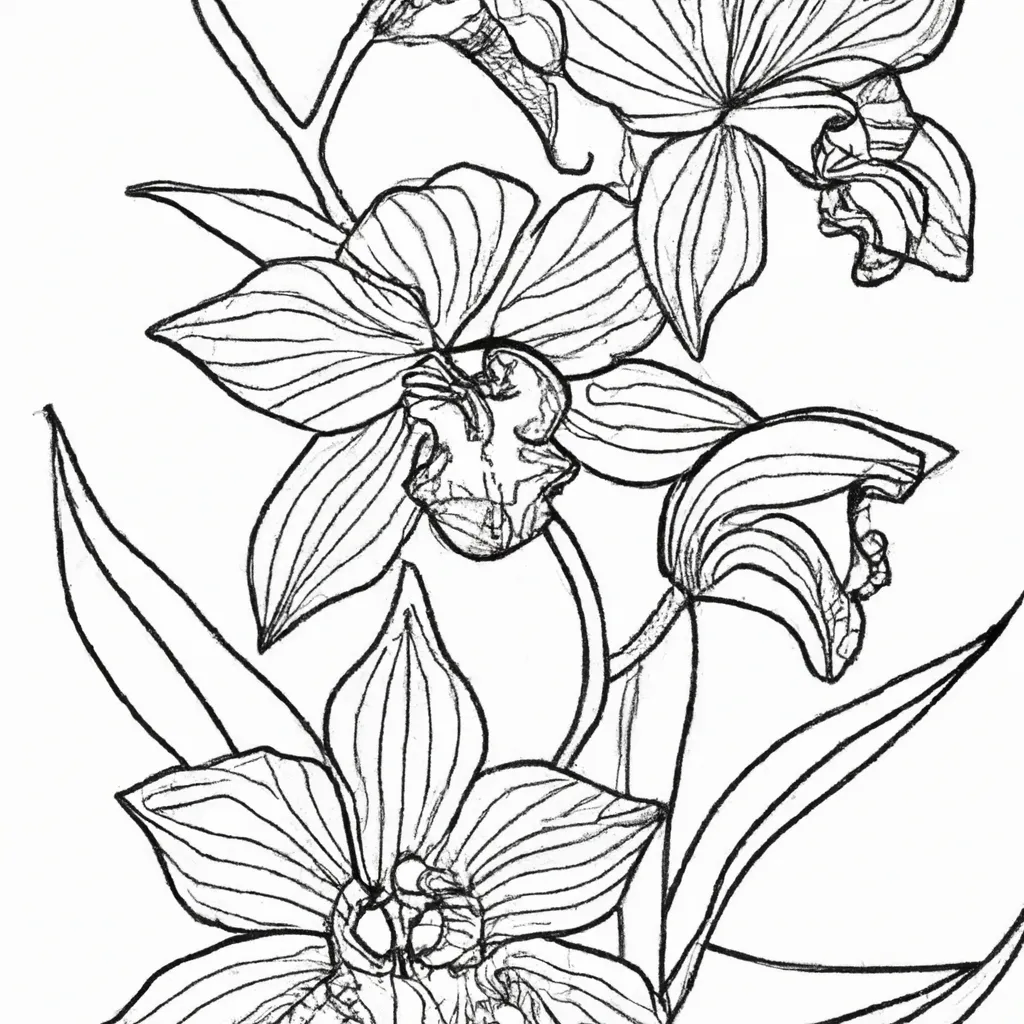 A Magia das Orquídeas: Imprima e Colora Já! 17 A Magia das Orquídeas: Imprima e Colora Já! 16