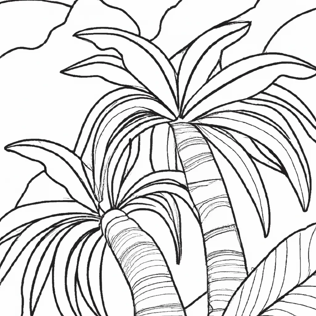 Colorindo Palmeiras: Um Paraíso Tropical em Suas Mãos 6