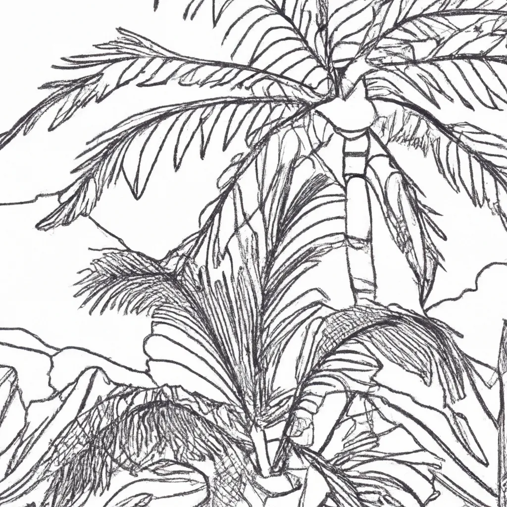 Colorindo Palmeiras: Um Paraíso Tropical em Suas Mãos 8