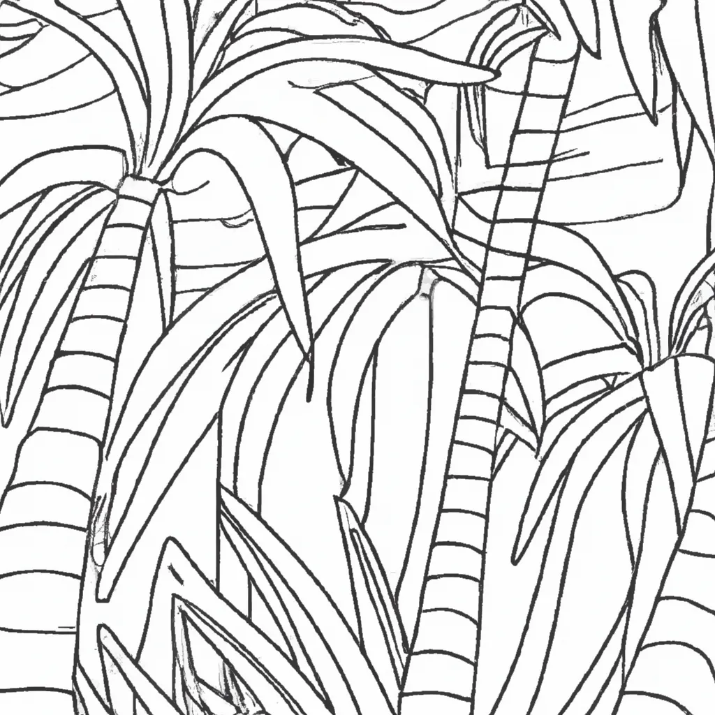 Colorindo Palmeiras: Um Paraíso Tropical em Suas Mãos 18