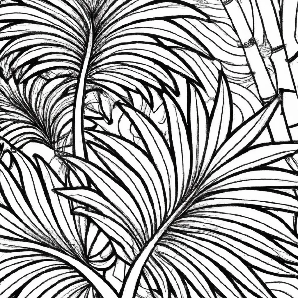 Colorindo Palmeiras: Um Paraíso Tropical em Suas Mãos 12