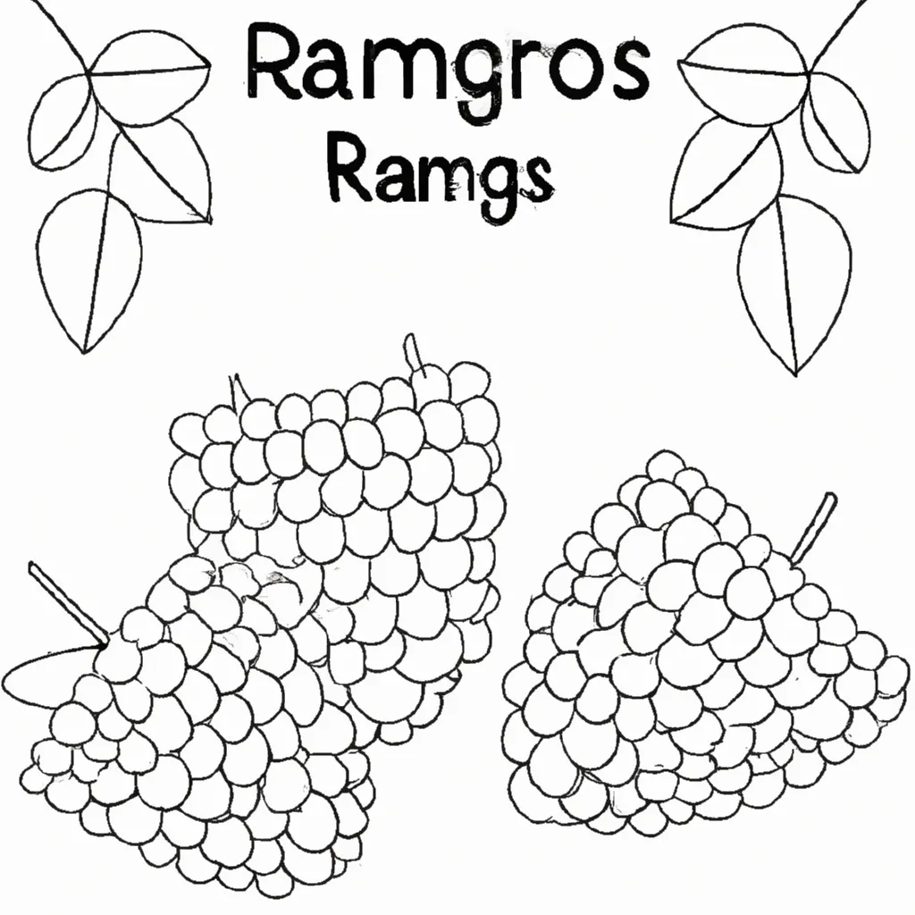 Adoce Seu Dia com Desenhos de Framboesas para Colorir 20
