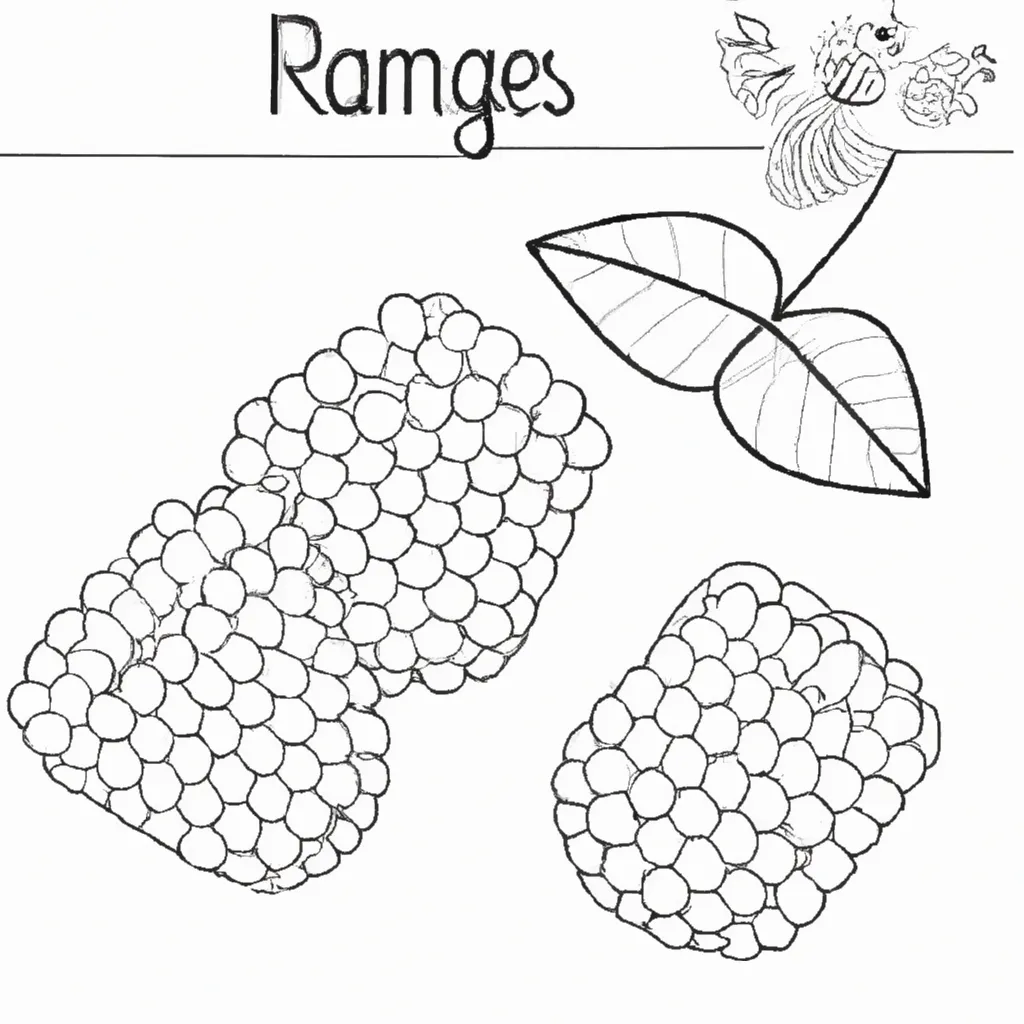 Adoce Seu Dia com Desenhos de Framboesas para Colorir 4