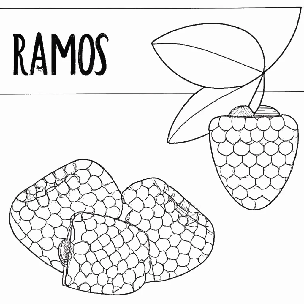 Adoce Seu Dia com Desenhos de Framboesas para Colorir 22