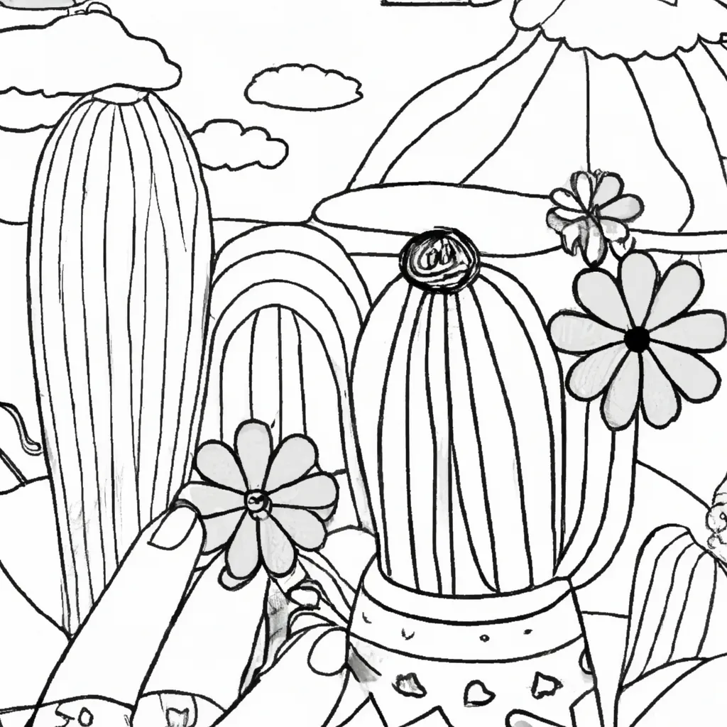 Um Passeio pelos Cactos: Pintando o Deserto 20