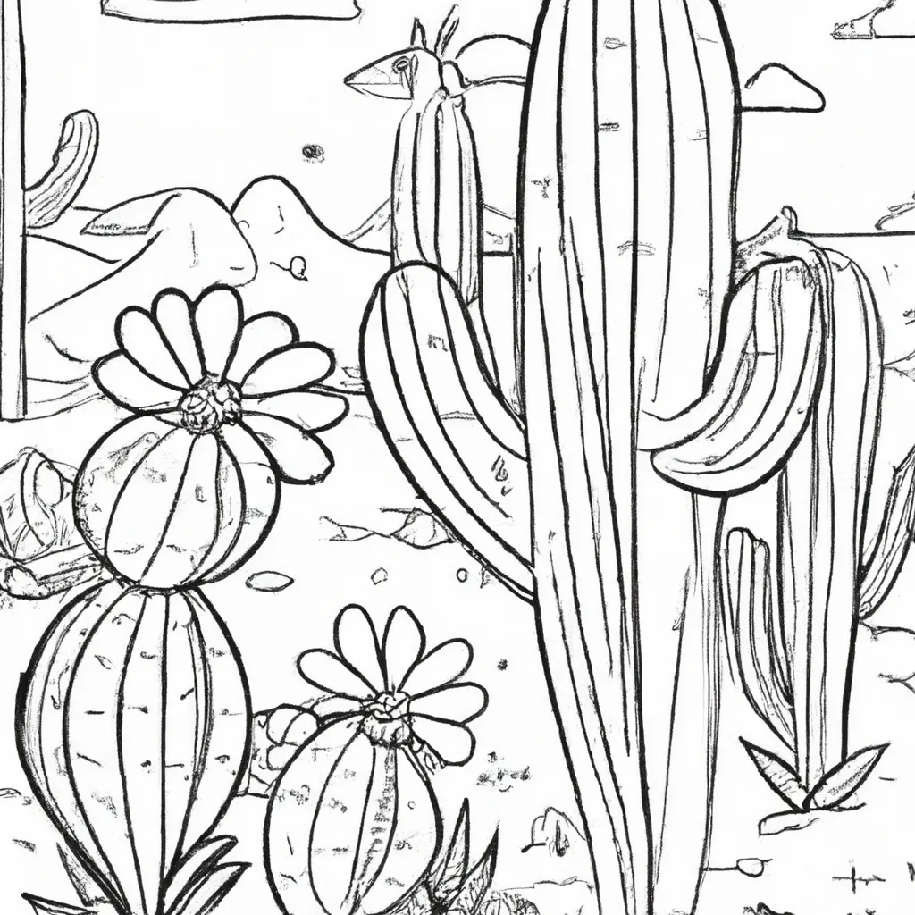 Um Passeio pelos Cactos: Pintando o Deserto 4