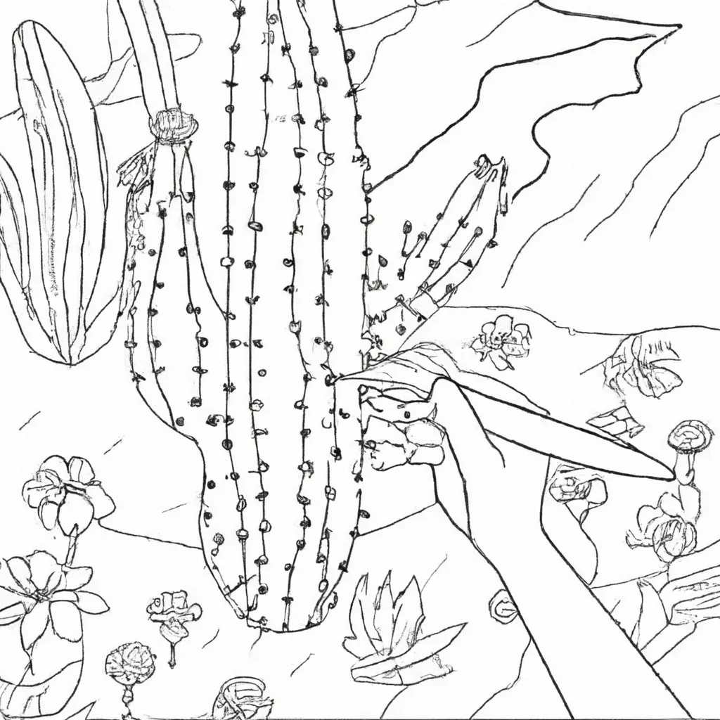 Um Passeio pelos Cactos: Pintando o Deserto 8