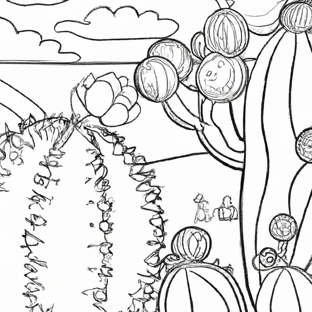 Um Passeio pelos Cactos: Pintando o Deserto 18
