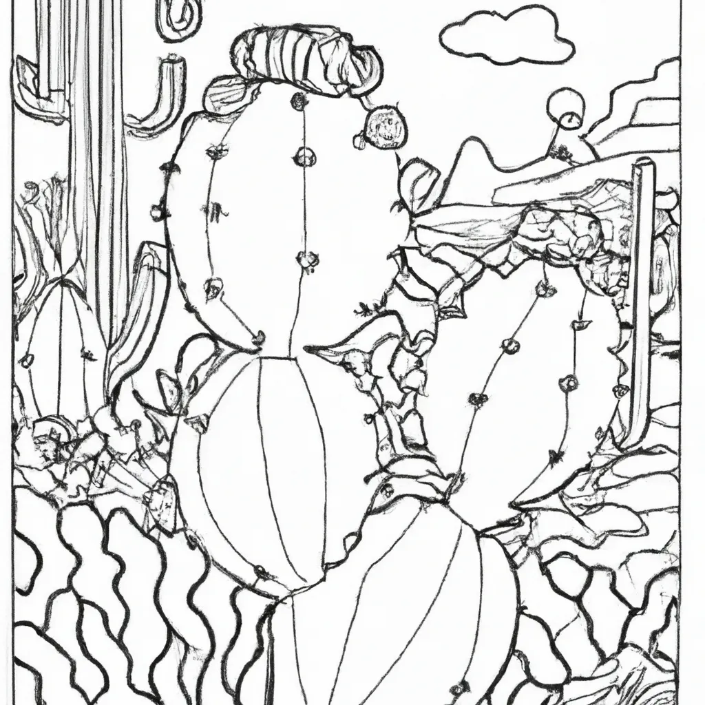 Um Passeio pelos Cactos: Pintando o Deserto 22