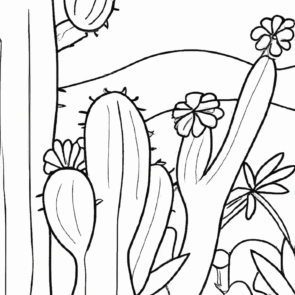 Um Passeio pelos Cactos: Pintando o Deserto 12