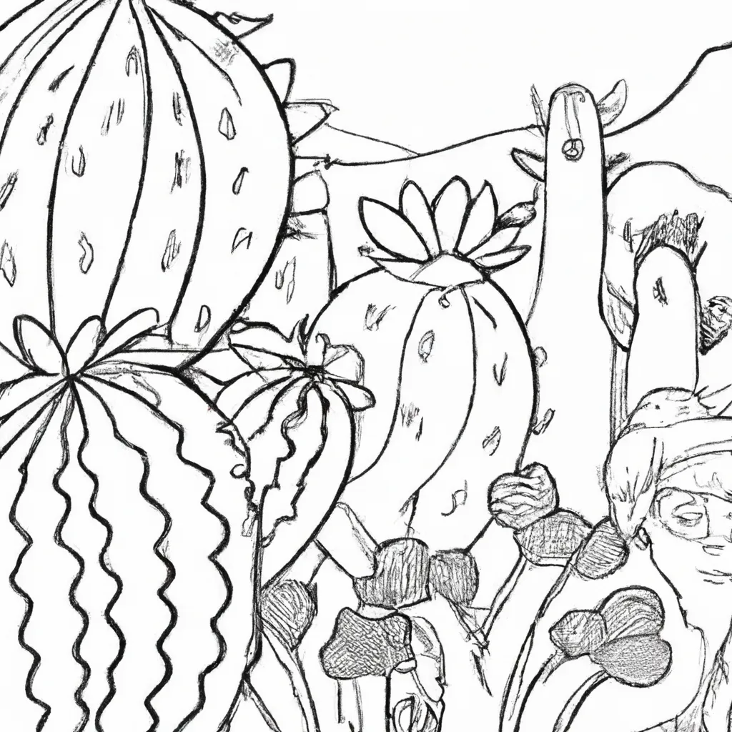 Um Passeio pelos Cactos: Pintando o Deserto 16