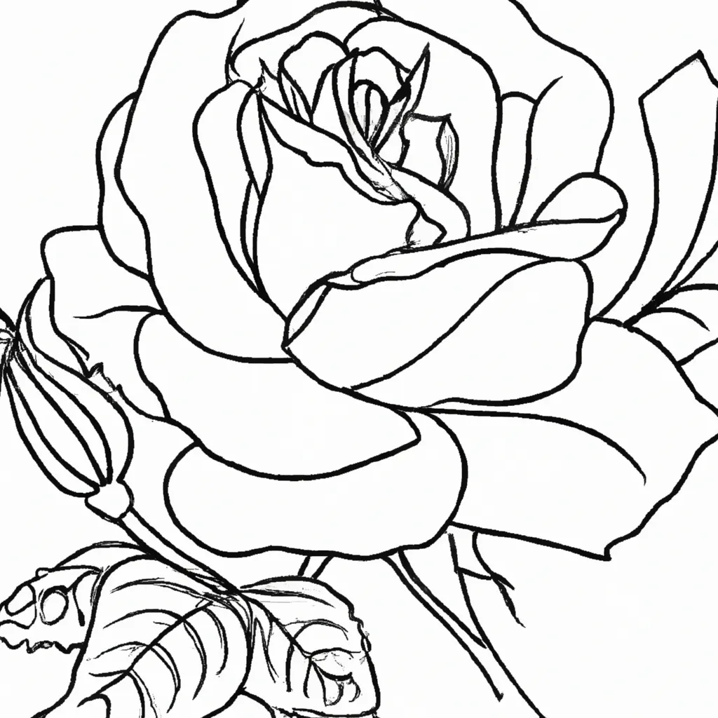As Maravilhas das Rosas: Imagens para Colorir e Admirar 2