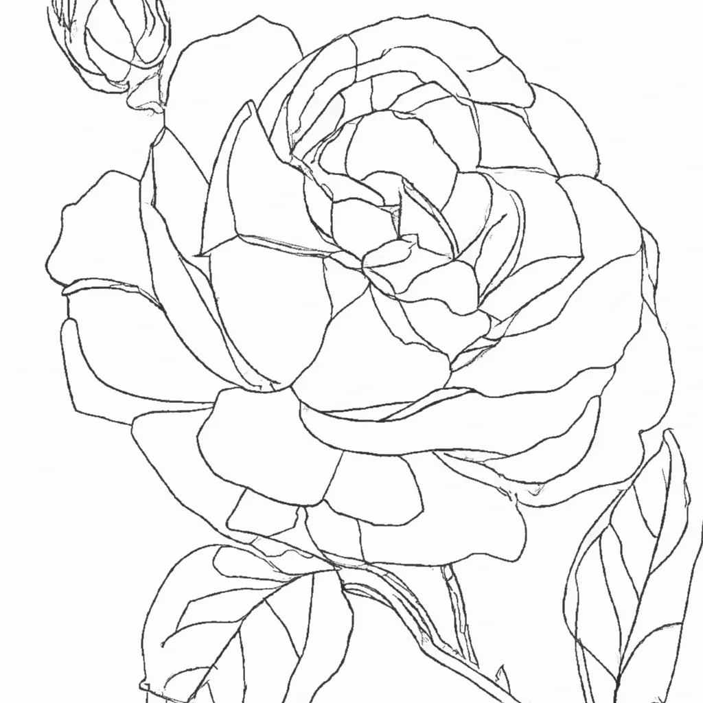 As Maravilhas das Rosas: Imagens para Colorir e Admirar 20