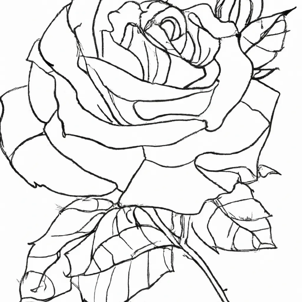 As Maravilhas das Rosas: Imagens para Colorir e Admirar 24