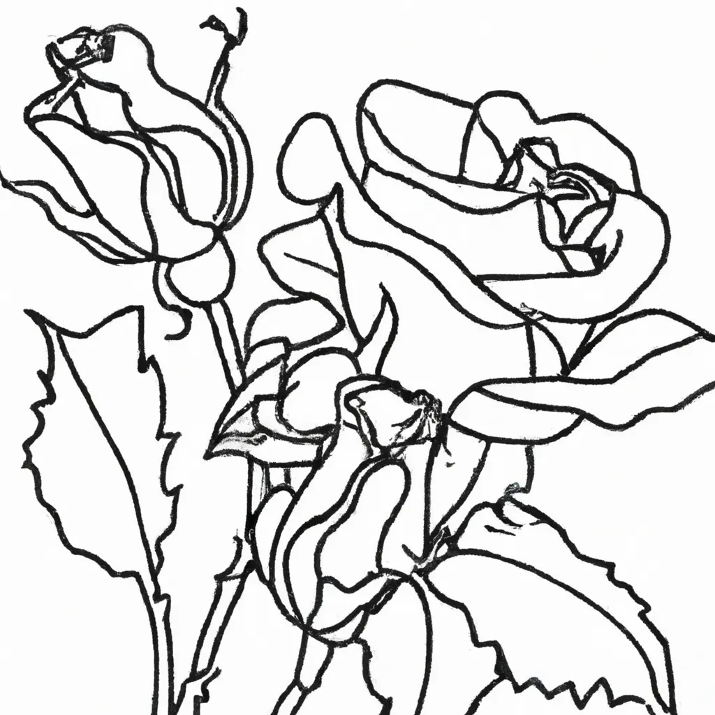 As Maravilhas das Rosas: Imagens para Colorir e Admirar 4