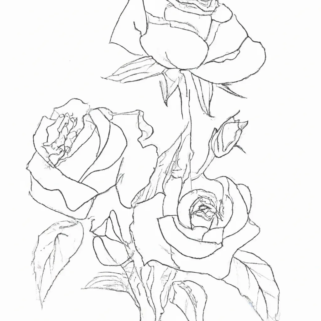 As Maravilhas das Rosas: Imagens para Colorir e Admirar 18