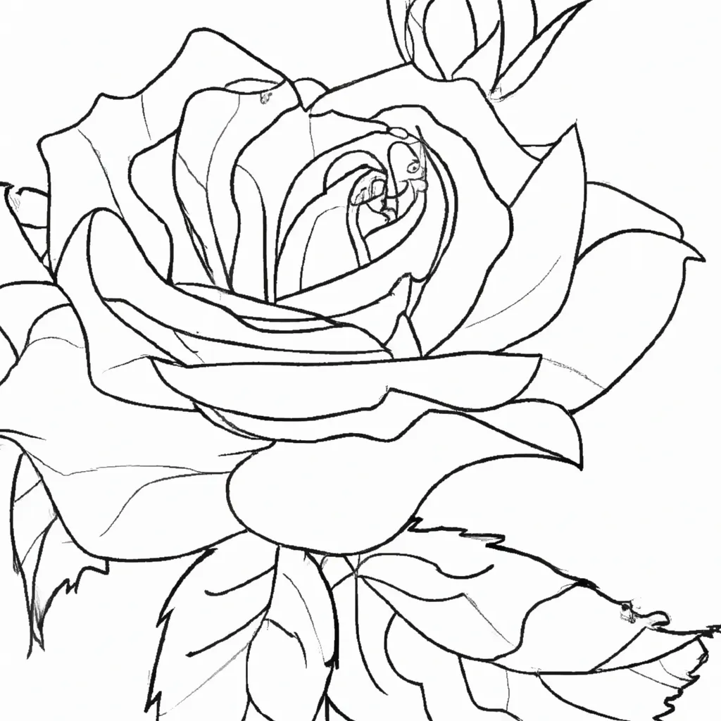 As Maravilhas das Rosas: Imagens para Colorir e Admirar 22