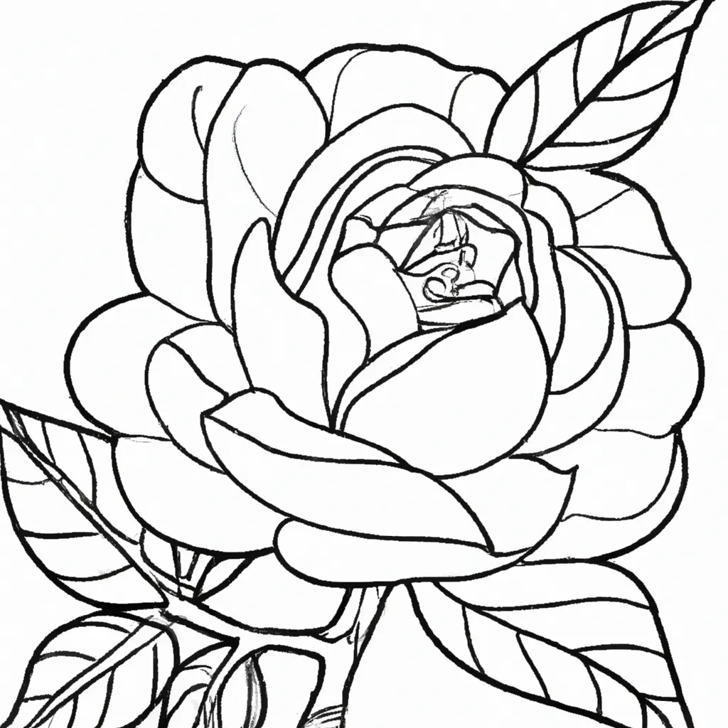 As Maravilhas das Rosas: Imagens para Colorir e Admirar 26
