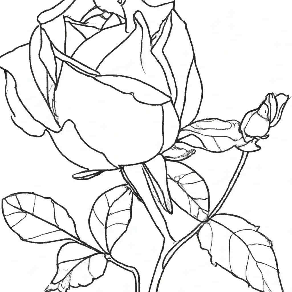 As Maravilhas das Rosas: Imagens para Colorir e Admirar 12