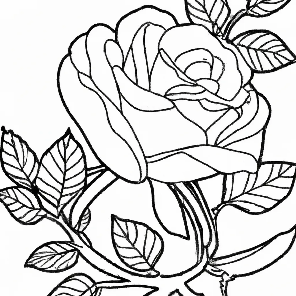 As Maravilhas das Rosas: Imagens para Colorir e Admirar 14
