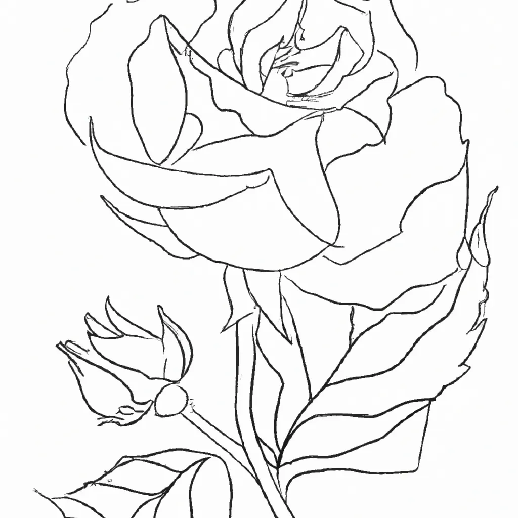 As Maravilhas das Rosas: Imagens para Colorir e Admirar 16