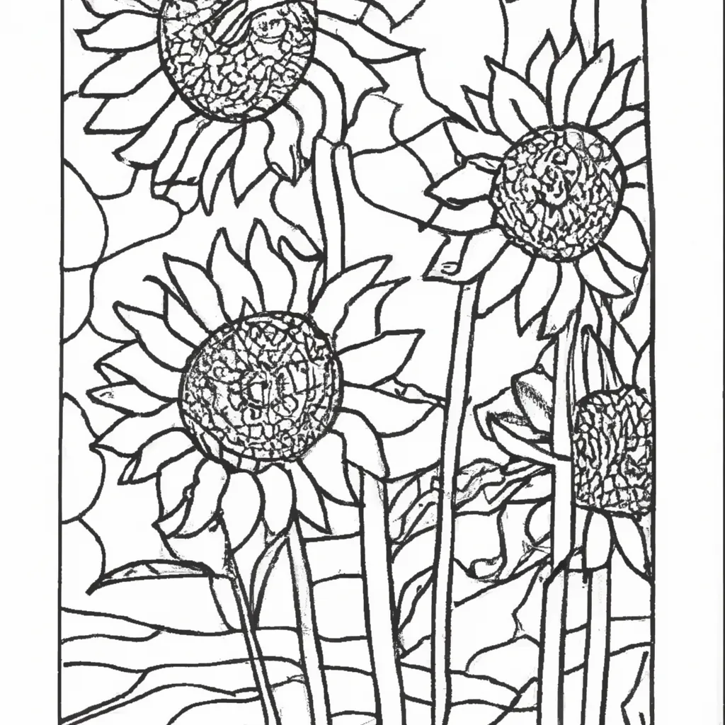 Sua Arte nas Páginas: Colorindo Girassóis 10