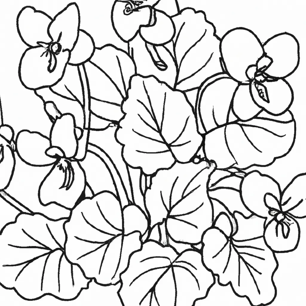 Violetas Encantadoras: O Próximo Desenho para Você Colorir! 2