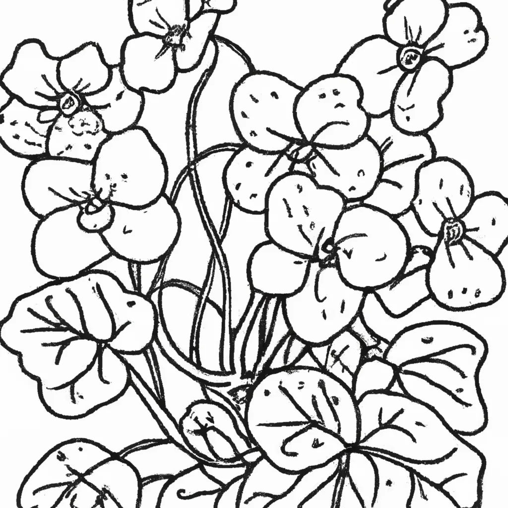 Violetas Encantadoras: O Próximo Desenho para Você Colorir! 22