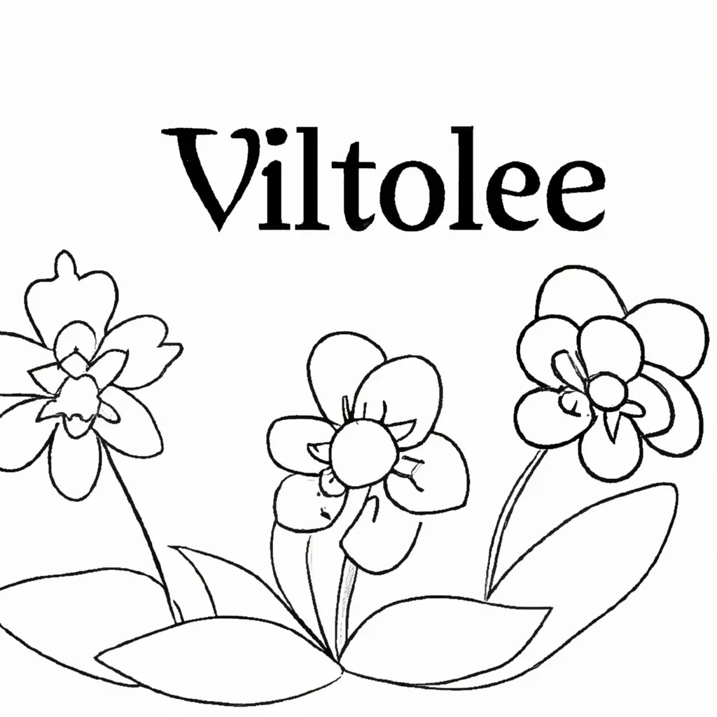 Violetas Encantadoras: O Próximo Desenho para Você Colorir! 28