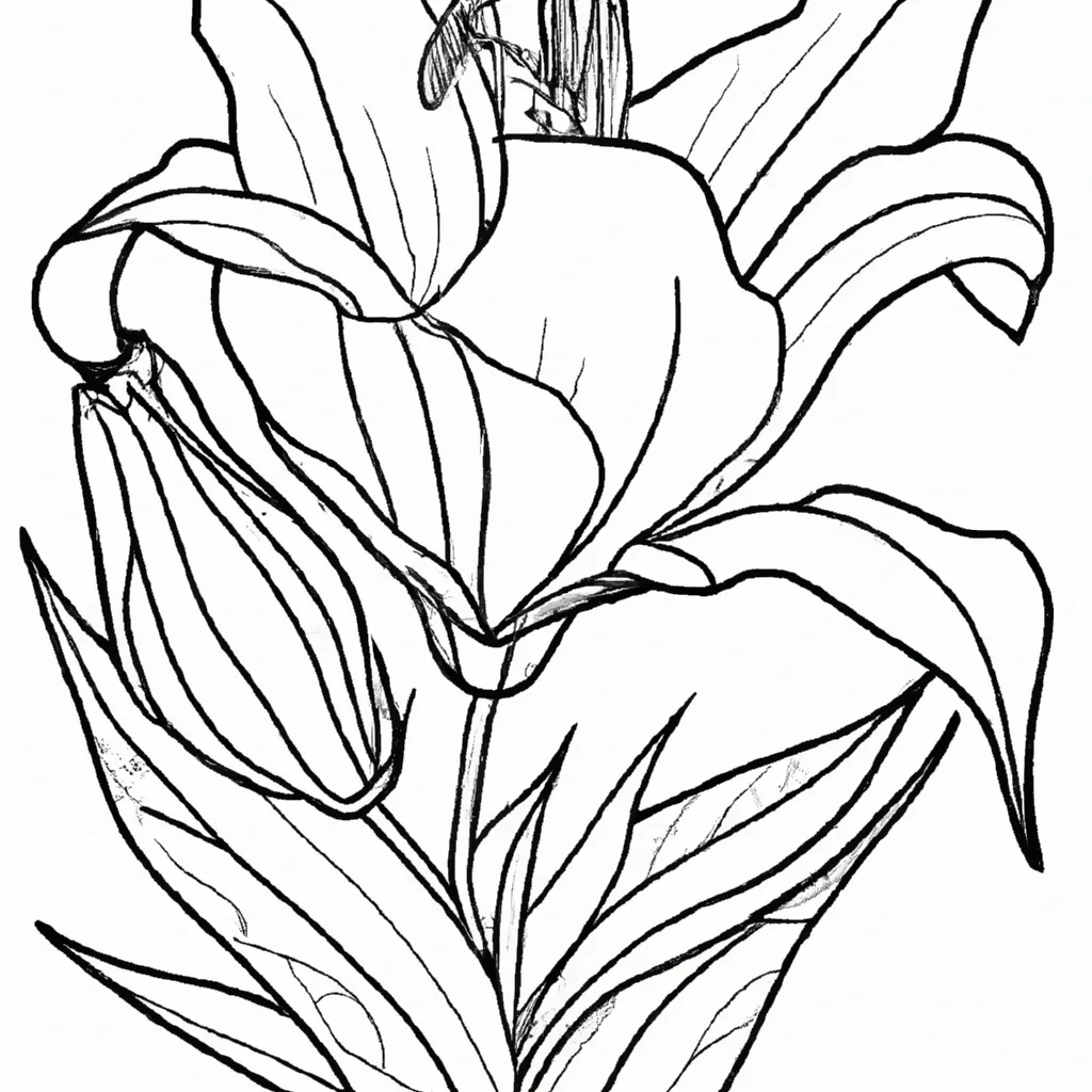 Embeleze Seu Dia com Desenhos de Lírios para Colorir