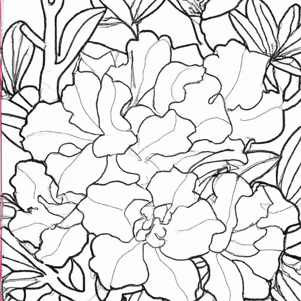 Colorindo Azaleias: Explore o Universo das Flores 19 Colorindo Azaleias: Explore o Universo das Flores 18