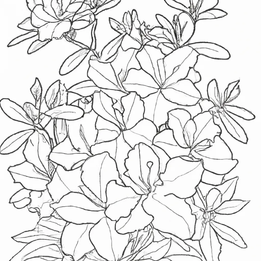 Colorindo Azaleias: Explore o Universo das Flores 27 Colorindo Azaleias: Explore o Universo das Flores 26