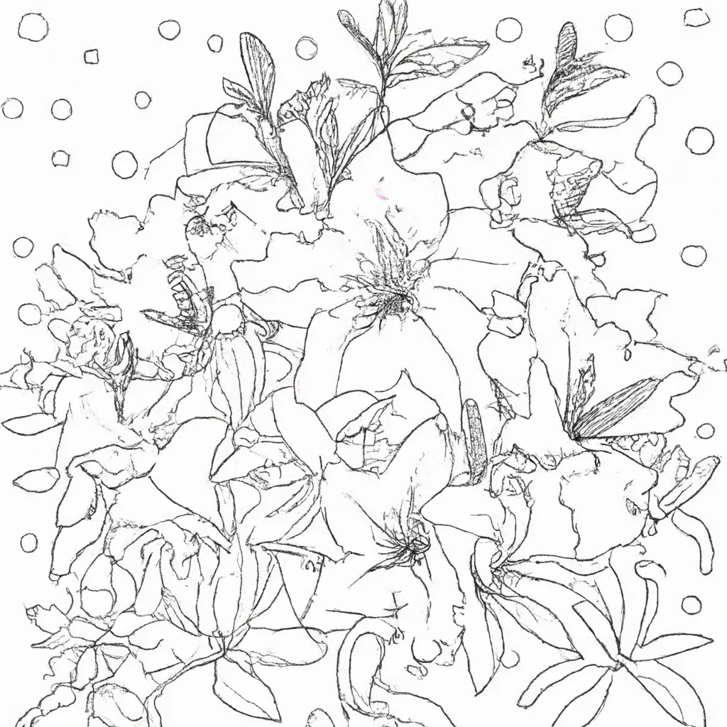 Colorindo Azaleias: Explore o Universo das Flores 15 Colorindo Azaleias: Explore o Universo das Flores 14