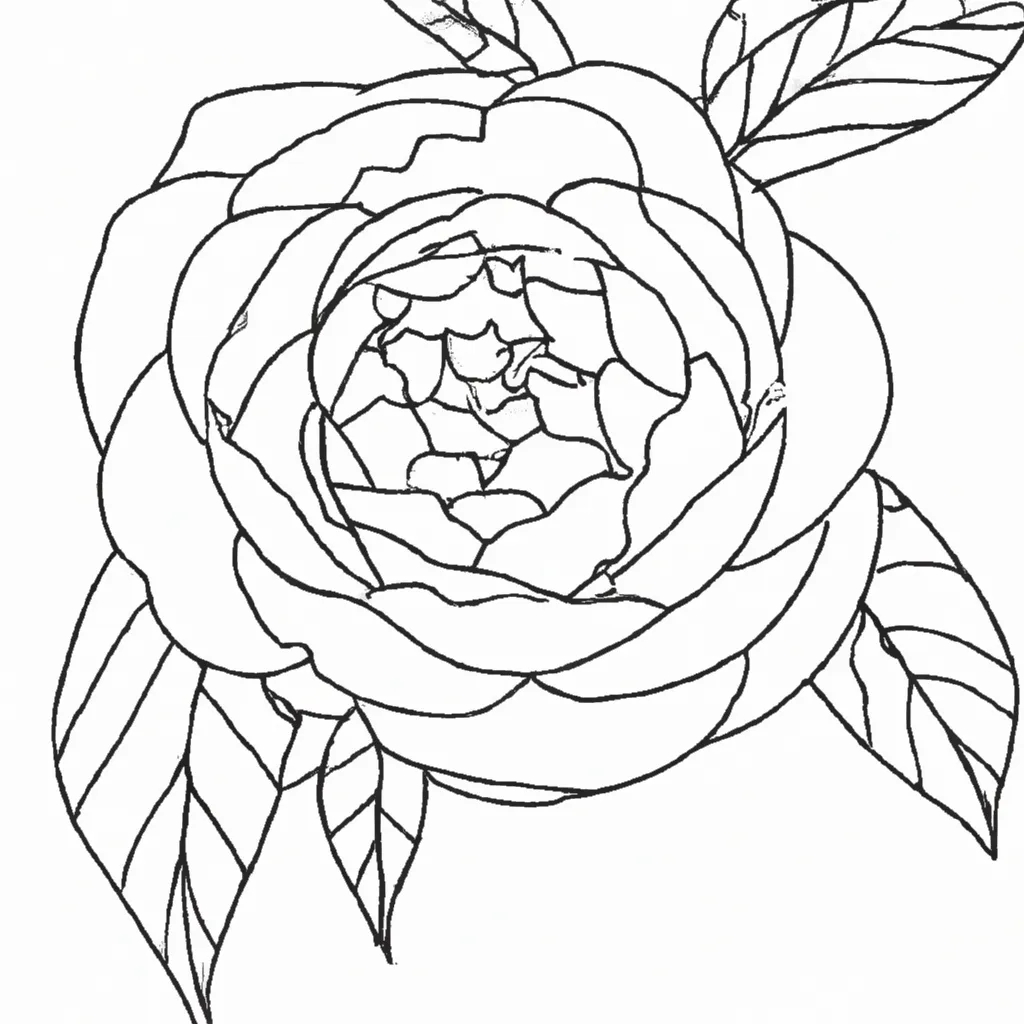 Imagens de Camélias para Colorir: A Arte em Suas Mãos 4