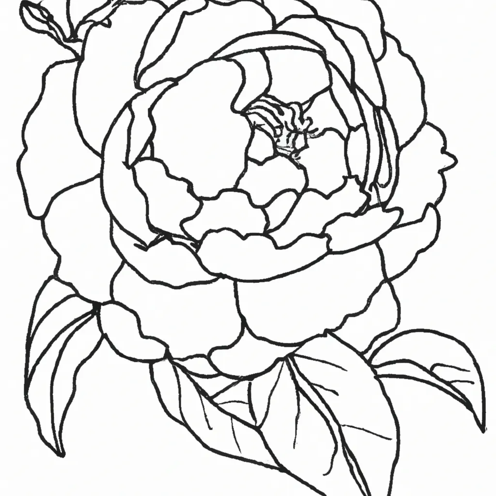 Imagens de Camélias para Colorir: A Arte em Suas Mãos 10