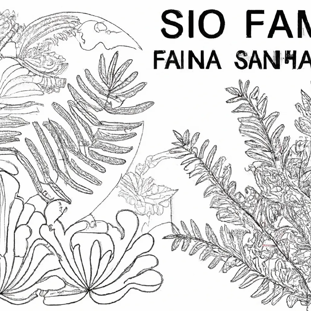 Pinte o Mundo com Desenhos de Samambaias para Colorir