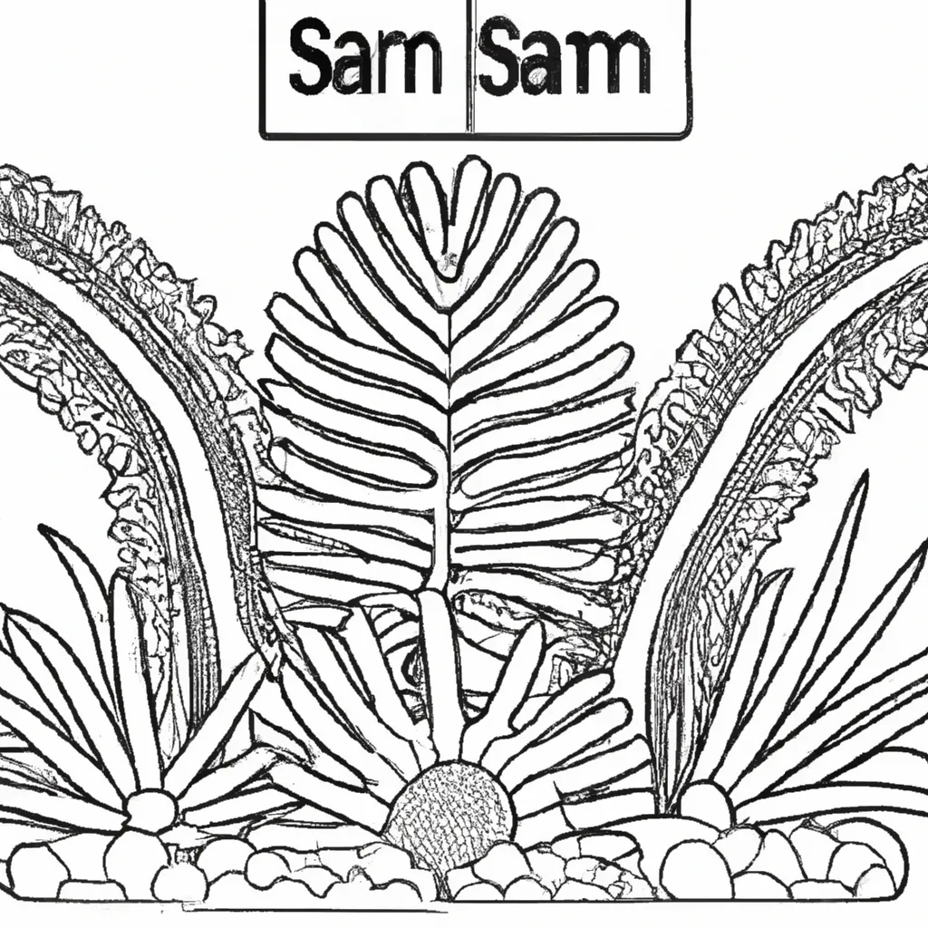 Pinte o Mundo com Desenhos de Samambaias para Colorir 20