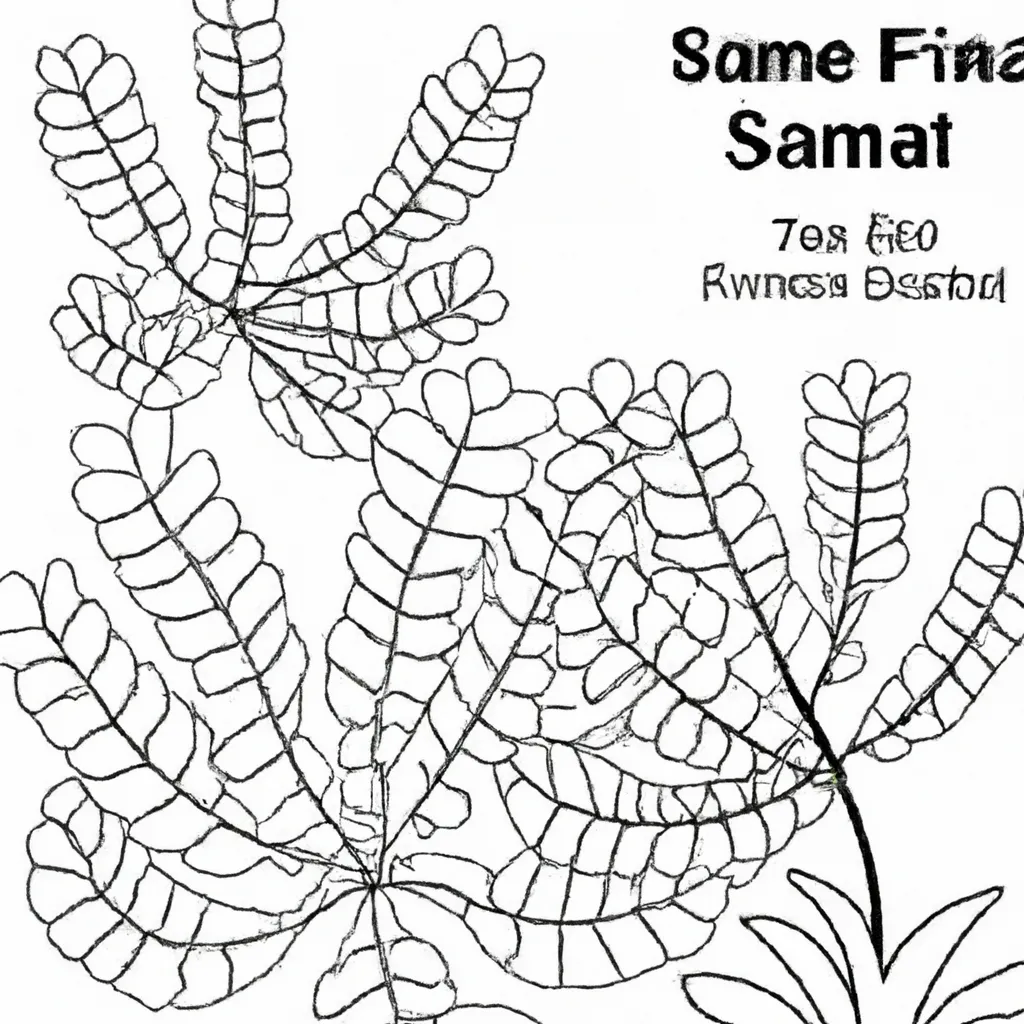 Pinte o Mundo com Desenhos de Samambaias para Colorir 4