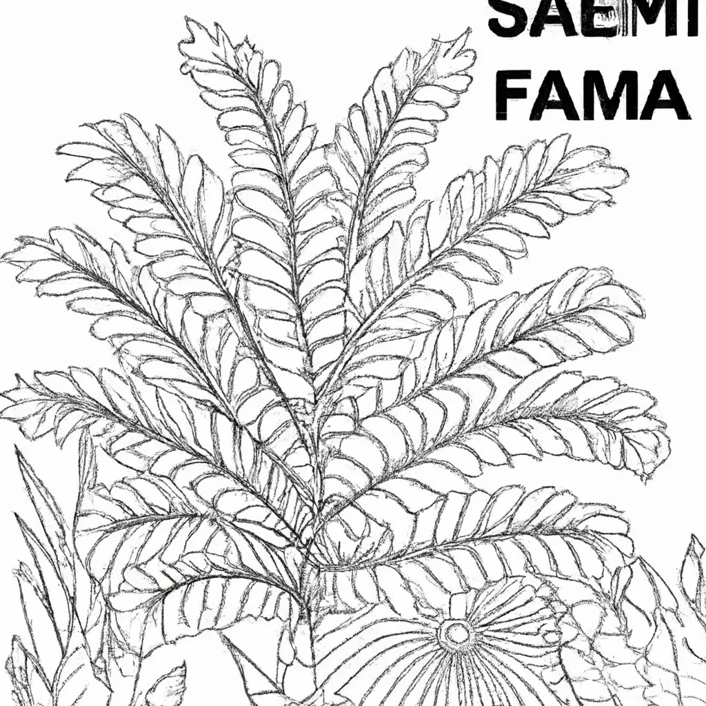 Pinte o Mundo com Desenhos de Samambaias para Colorir 16