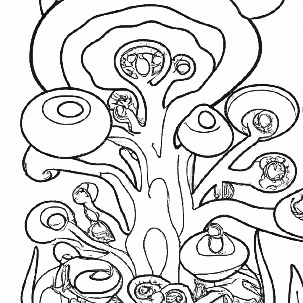 A Beleza Oculta dos Fungos: Surpreenda-se ao Colorir 20