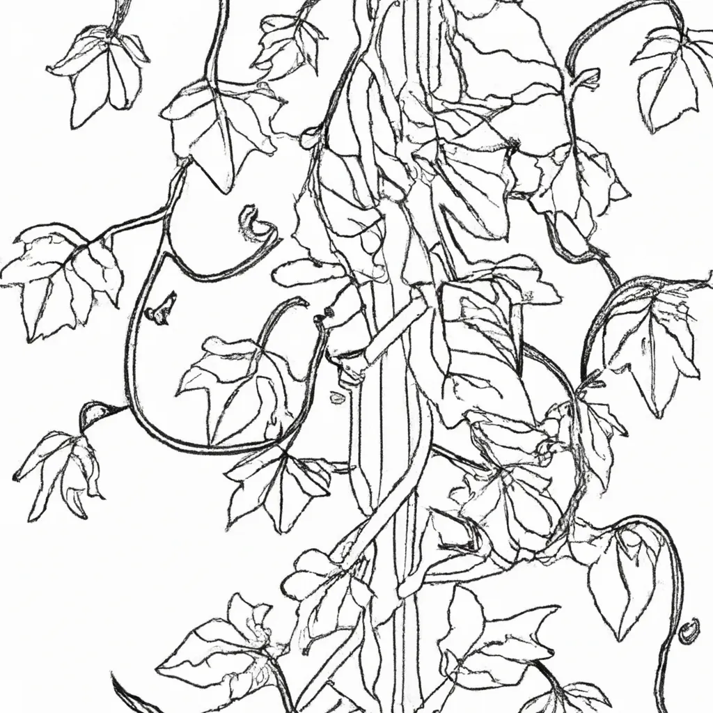 Colorindo a Natureza: Desenhos de Plantas Trepadeiras para Colorir 7 Colorindo a Natureza: Desenhos de Plantas Trepadeiras para Colorir 6