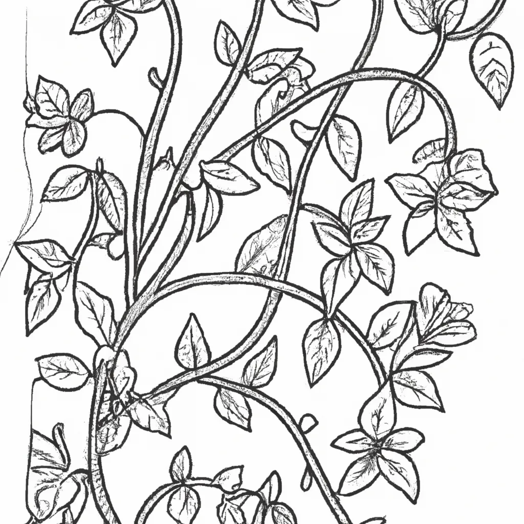 Colorindo a Natureza: Desenhos de Plantas Trepadeiras para Colorir 25 Colorindo a Natureza: Desenhos de Plantas Trepadeiras para Colorir 24