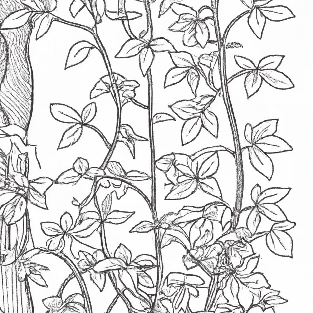 Colorindo a Natureza: Desenhos de Plantas Trepadeiras para Colorir 11 Colorindo a Natureza: Desenhos de Plantas Trepadeiras para Colorir 10