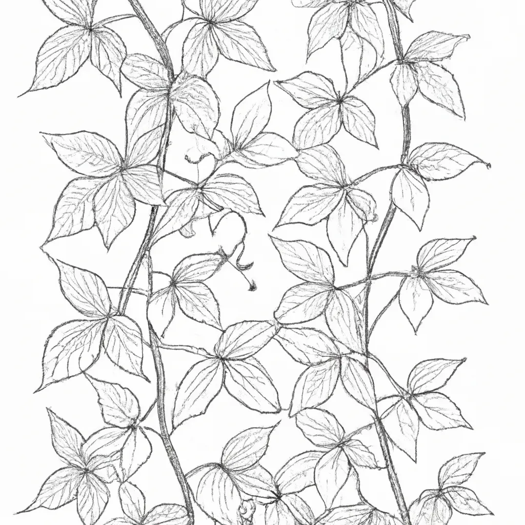 Colorindo a Natureza: Desenhos de Plantas Trepadeiras para Colorir 23 Colorindo a Natureza: Desenhos de Plantas Trepadeiras para Colorir 22