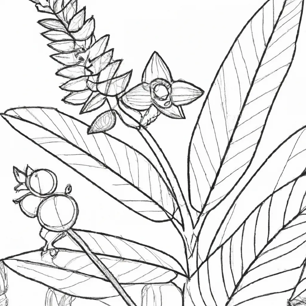 O Encanto das Plantas Exóticas em Desenhos para Colorir 6